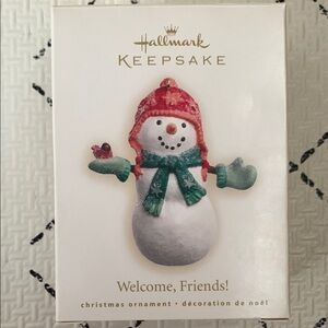 NWT Hallmark Keepsake Welcome, Friends! 2007 Ornament